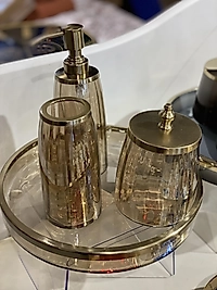Pirinç 4 Parça Banyo Seti G1