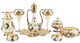 9 parça El İmalatı Salon Set Kanuni Mavi