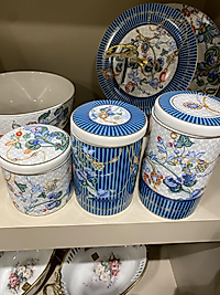 Glazze 3 lü Porselen Baharat Takımı blue garden